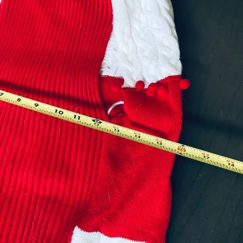 XL Christmas Dog Candy Cane Sweater